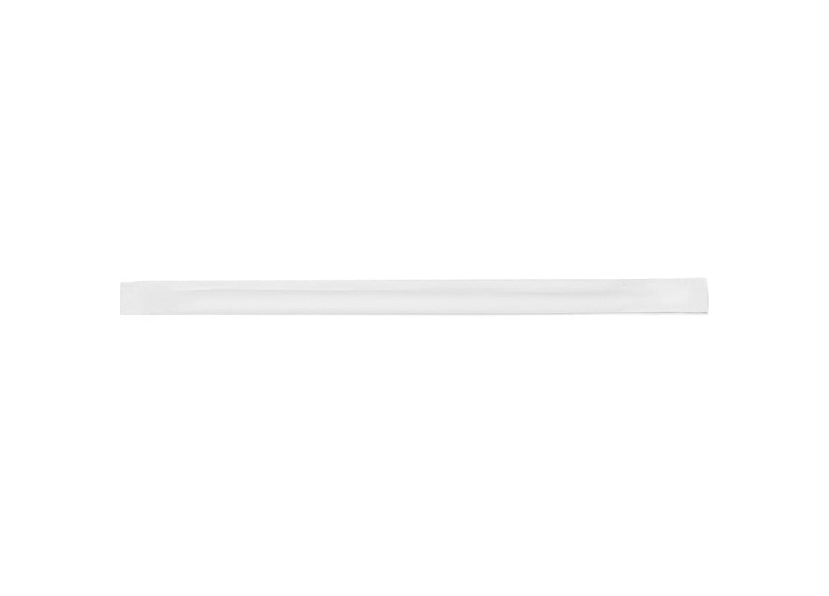 8.75" Long Lasting Wrapped Giant Paper Straw - White - Pack 2400 - Pack of 1