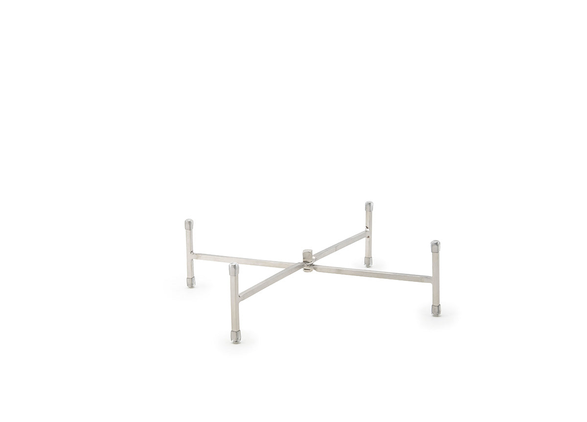 11.5" Brushed Stainless Riser/Trivet - Silver - Pack of 6