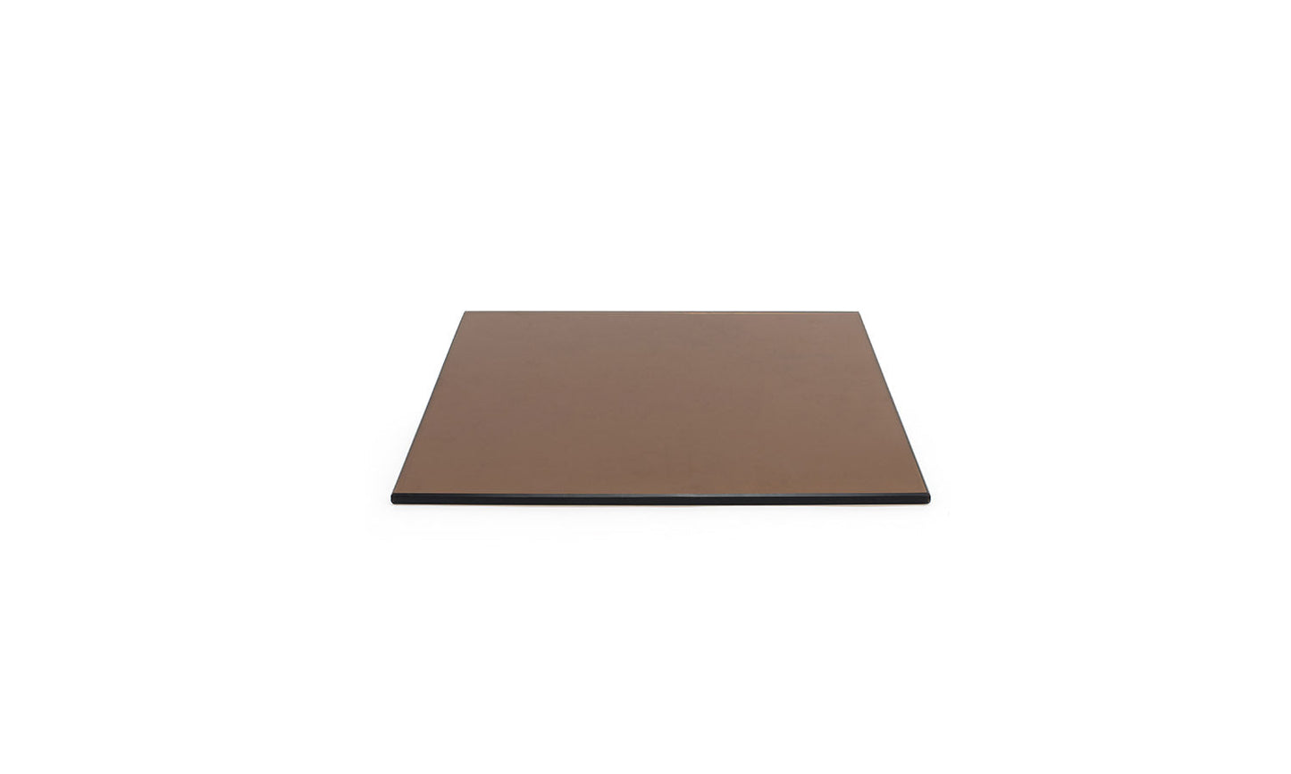 14" Square Tempered Glass Board - Amber - Pack of 2
