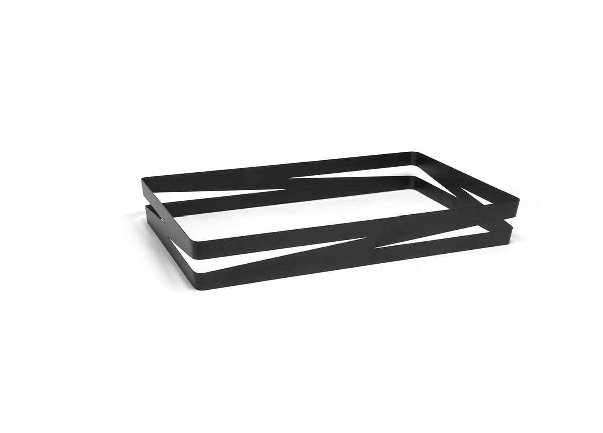 Full Size Zig Zag Housing - Shallow - Matte Black - Pack of 2