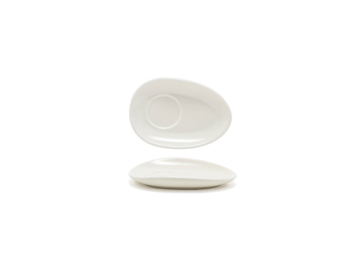 5" Oval Tides® Saucer - Scallop - Pack of 12