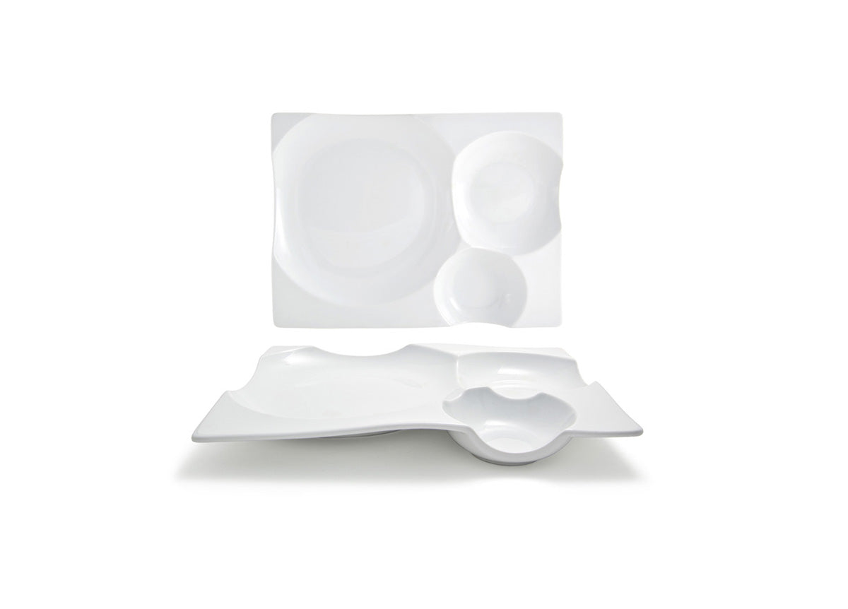12" x 9" Harmony Bento™ Plate - Pack of 4