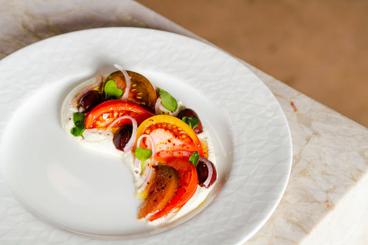 9.5" Round Catalyst® Rim Plate - Facet - Pack of 6