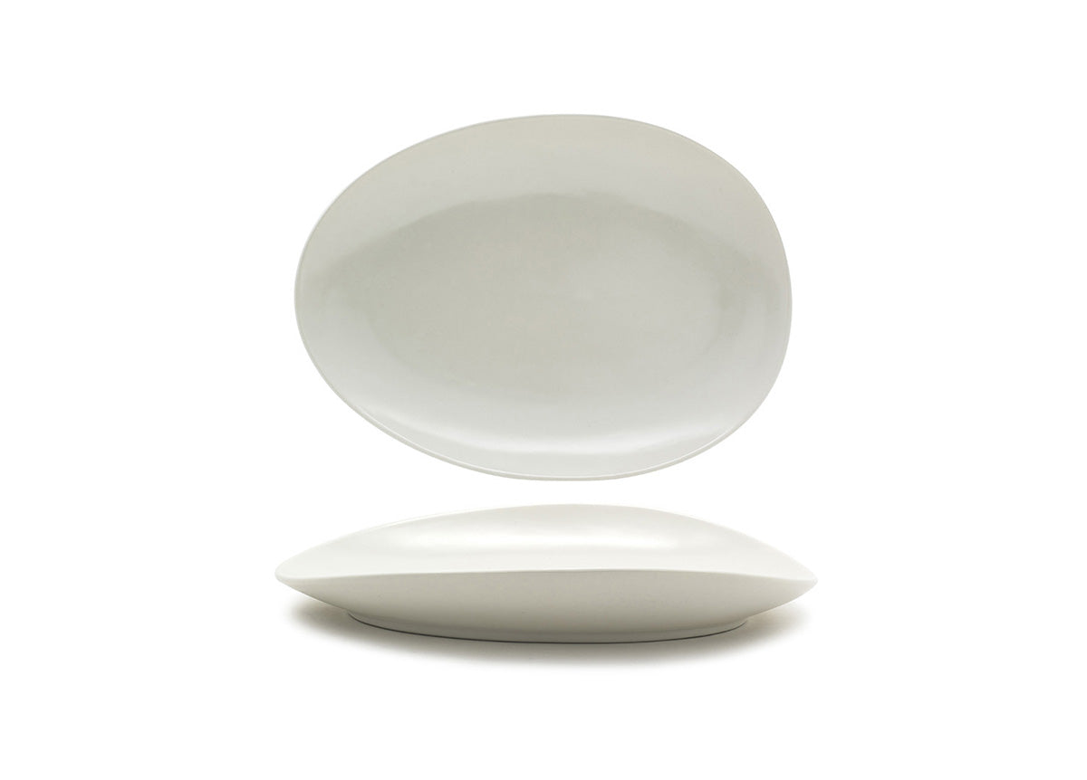 12" Oval Tides® Plate - Scallop - Pack of 2