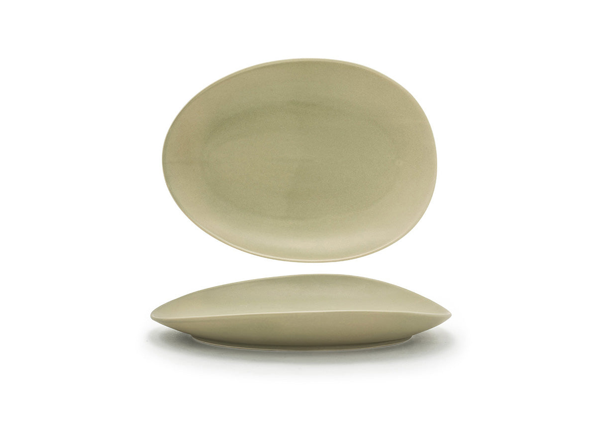 12" Oval Tides® Plate - Sea Grass - Pack of 2