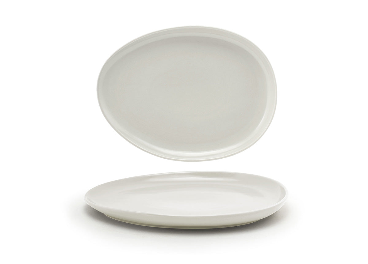 13" Oval Tides® Low Platter - Scallop - Pack of 2