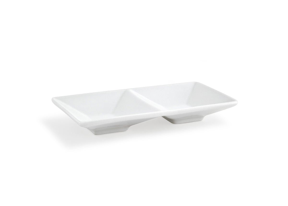 9" x 4.5" Kyoto™ Divided Dish - 6 oz - Pack of 6