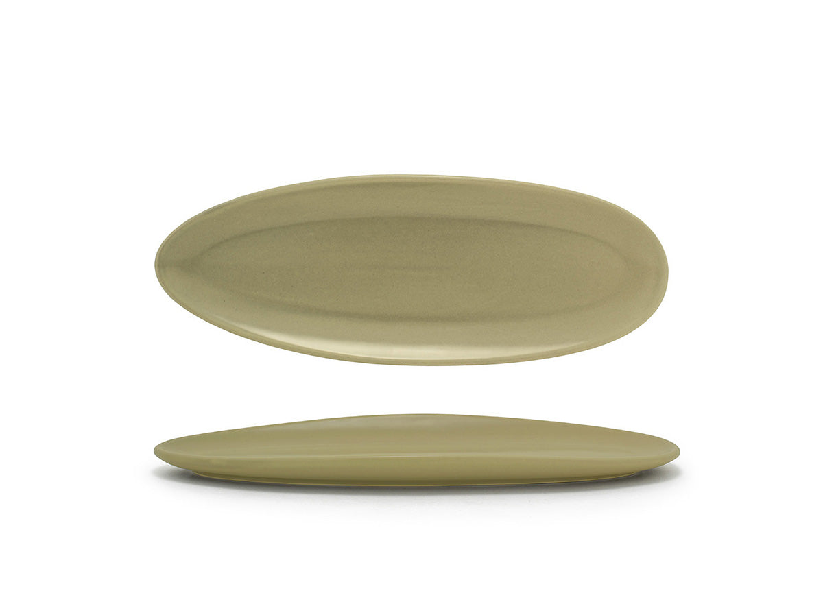 11.5" Slim Oval Tides® Plate - Sea Grass - Pack of 12