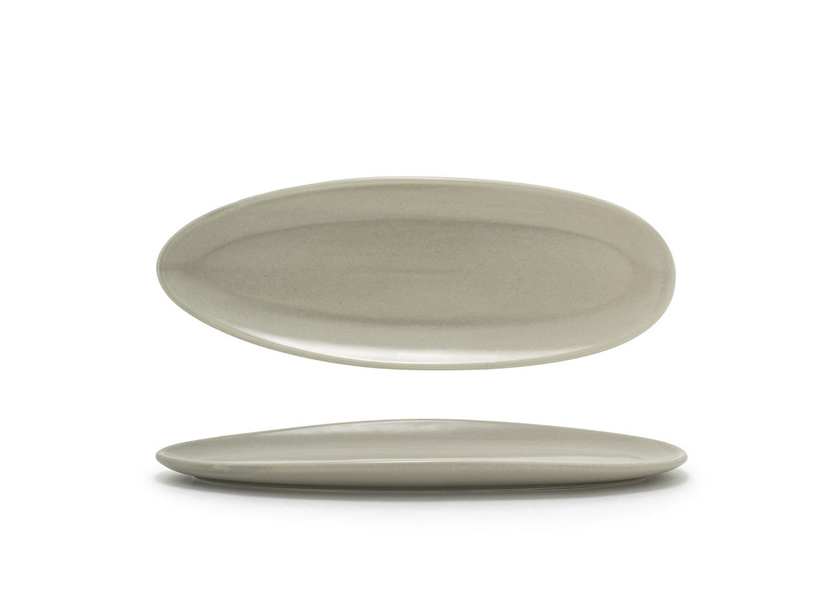 11.5" Slim Oval Tides® Plate - Pumice - Pack of 12