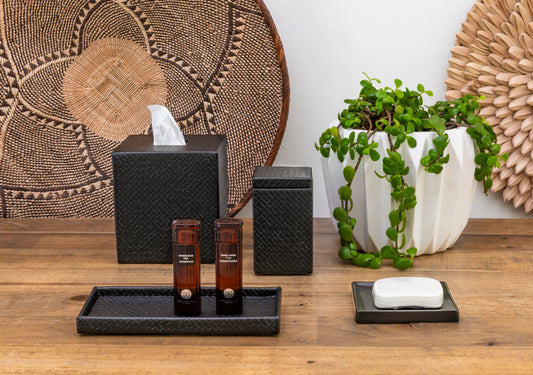 Java Jar with Lid - Black - Pack of 6