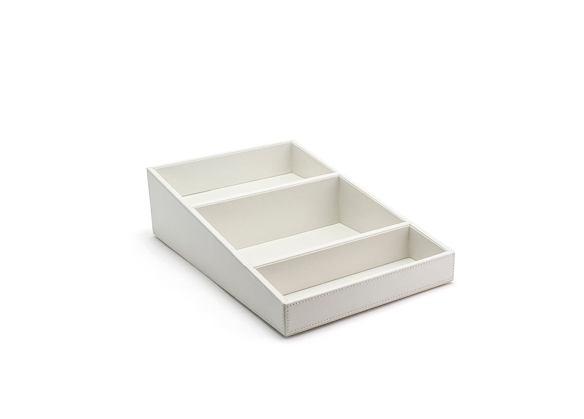 14.75" x 9.75" London Tiered Tray - White - Pack of 2
