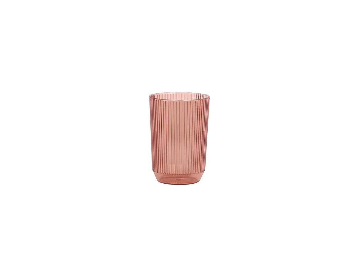 12 oz Fluted Rocks - Rose - Pack of 12