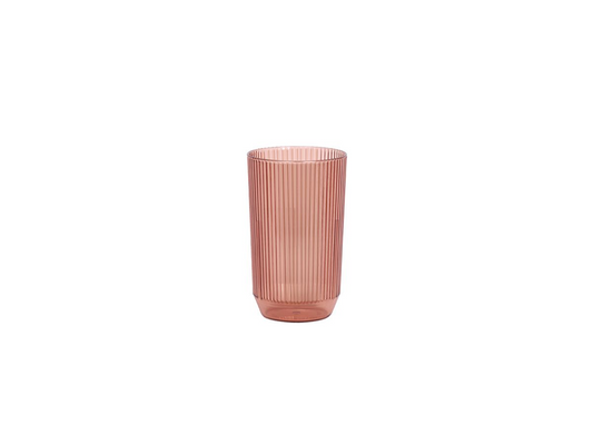 14 oz Fluted Rocks - Rose - Pack of 12