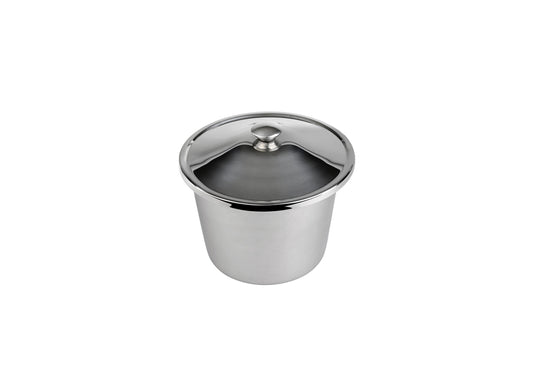 4.5 qt Stainless Steel Bain-Marie with Solid Lid - Pack of 1