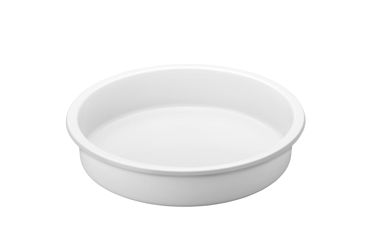 11.75" Round x 3" Porcelain Coated Food Pan - 4.8 qt - Pack of 1