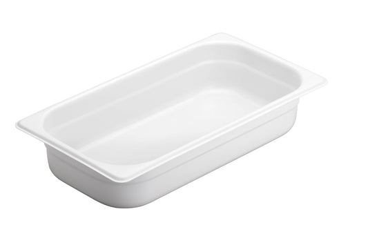 1/3 x 2.5" Porcelain Coated Food Pan - 2.6 qt - Pack of 1