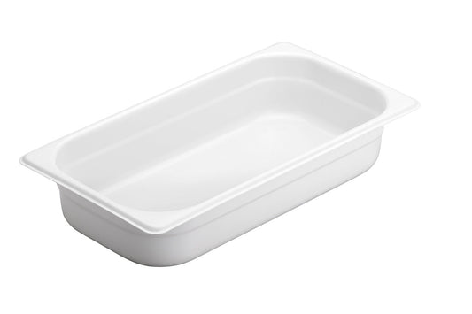 1/3 x 2.5" Porcelain Coated Food Pan - 2.6 qt - Pack of 1