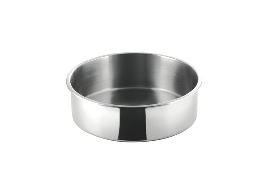 12.75" Round x 3.5" Cladded Stainless Water Pan - Pack of 1