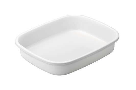 (For BCH022BKU18) 13.5" x 11" Artisan Porcelain Coated Food Pan - 4.8 qt