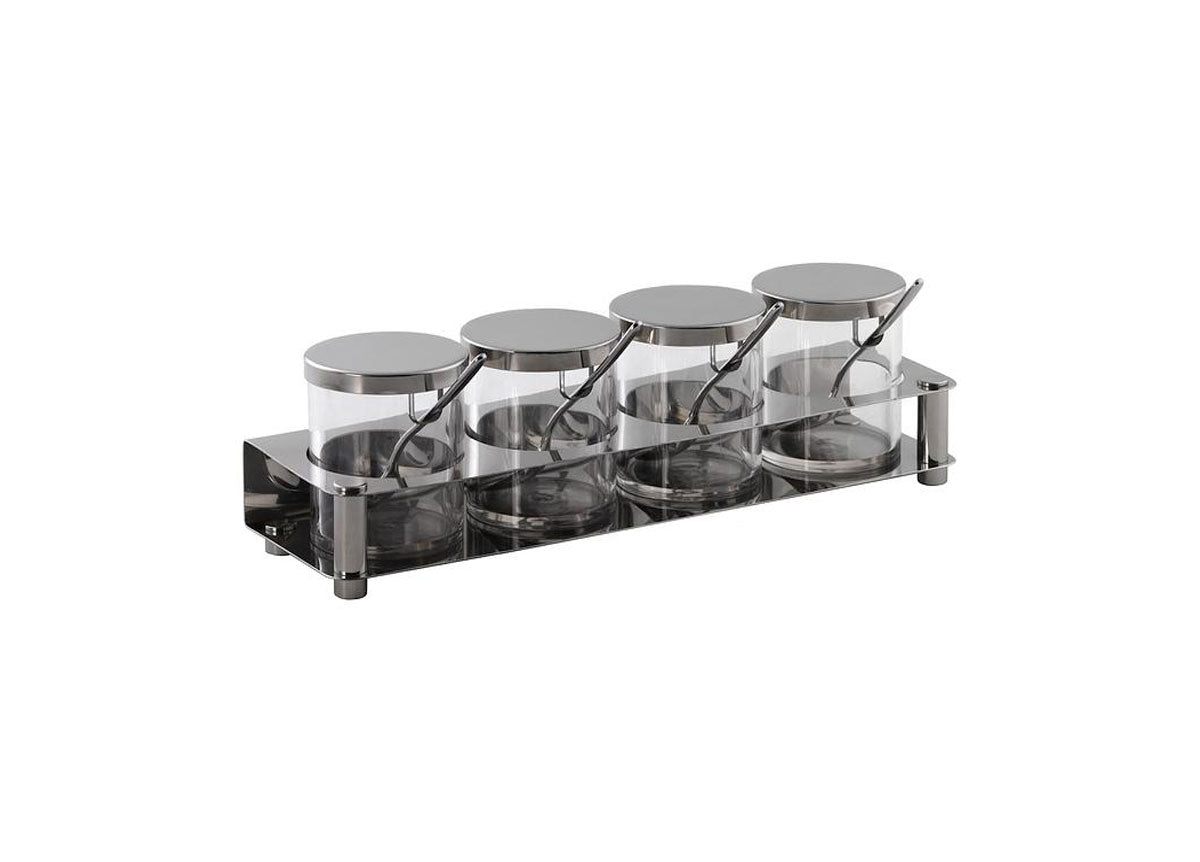 28 oz Four Compartment Condiment Set - Pack of 1