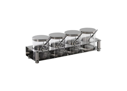 28 oz Four Compartment Condiment Set - Pack of 1