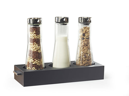 3.5 qt Dry Food Dispenser Set - Black - Pack of 1