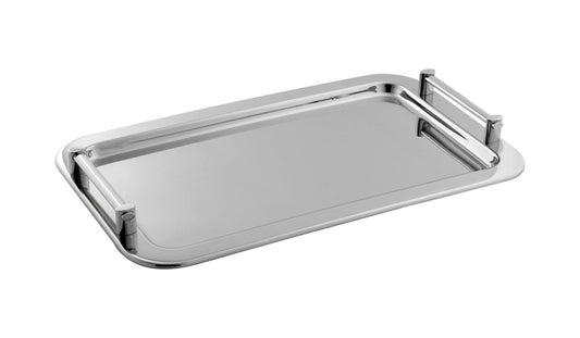 20.75" x 12.75" Stainless Steel Serving Tray with Handles - Pack of 1