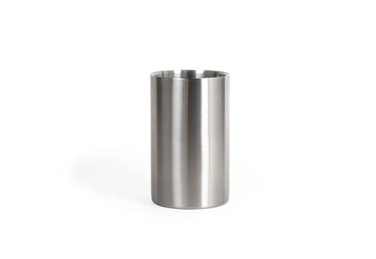 4.75" Round Brushed Stainless Champagne/Wine Cooler - Silver - Pack of 1