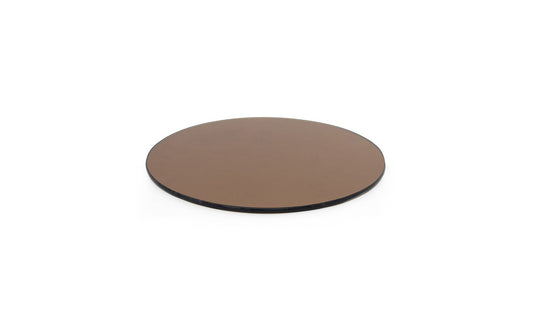 14" Round Tempered Glass Board - Amber - Pack of 2