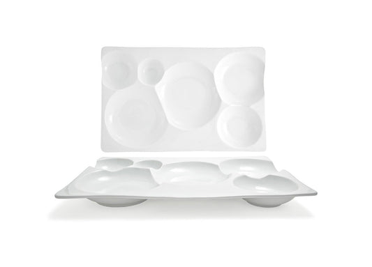 15.5" x 10" Harmony Bento™ Platter - Pack of 4