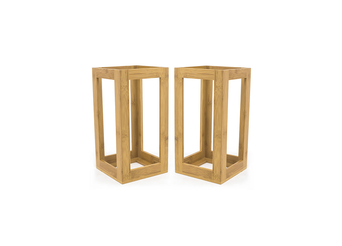 13" Bamboo Risers - Set of 2 - Natural - Pack of 1