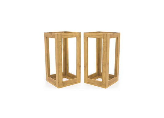 13" Bamboo Risers - Set of 2 - Natural - Pack of 1