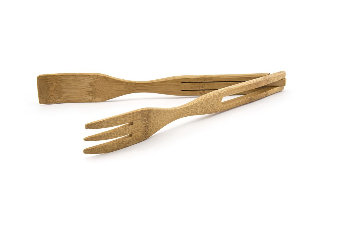 12" Bamboo Tongs - Pack of 12