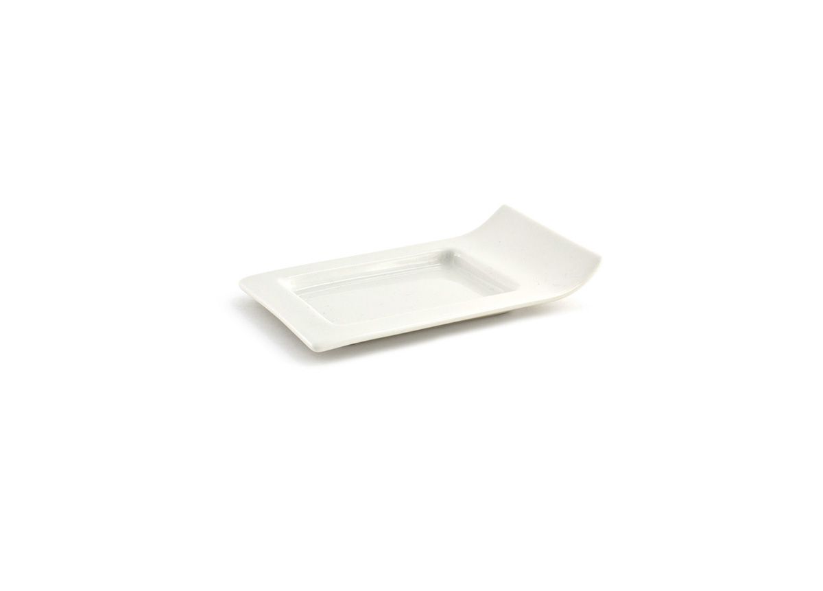 5.75" x 3.75" Nami™ Porcelain Sampler™ Plate - Eurowhite® - Pack of 12