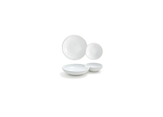 6.5" Harmony Bento™ Duo Plate - Pack of 12