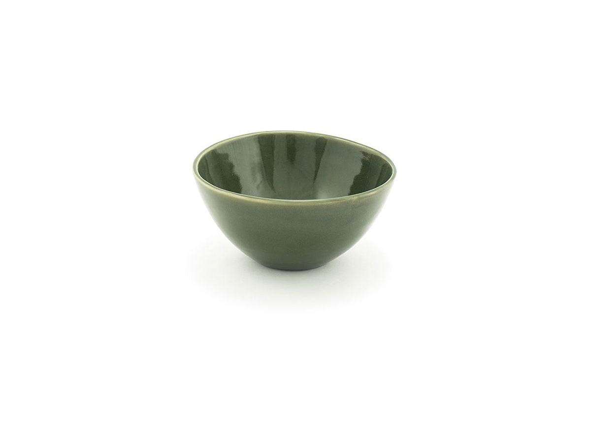 7.5" Oval Tall Kiln® Bowl - 42 oz - Leek - Pack of 4