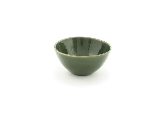7.5" Oval Tall Kiln® Bowl - 42 oz - Leek - Pack of 4