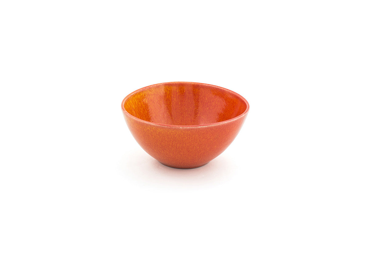 7.5" Oval Tall Kiln® Bowl - 42 oz - Blood Orange - Pack of 4