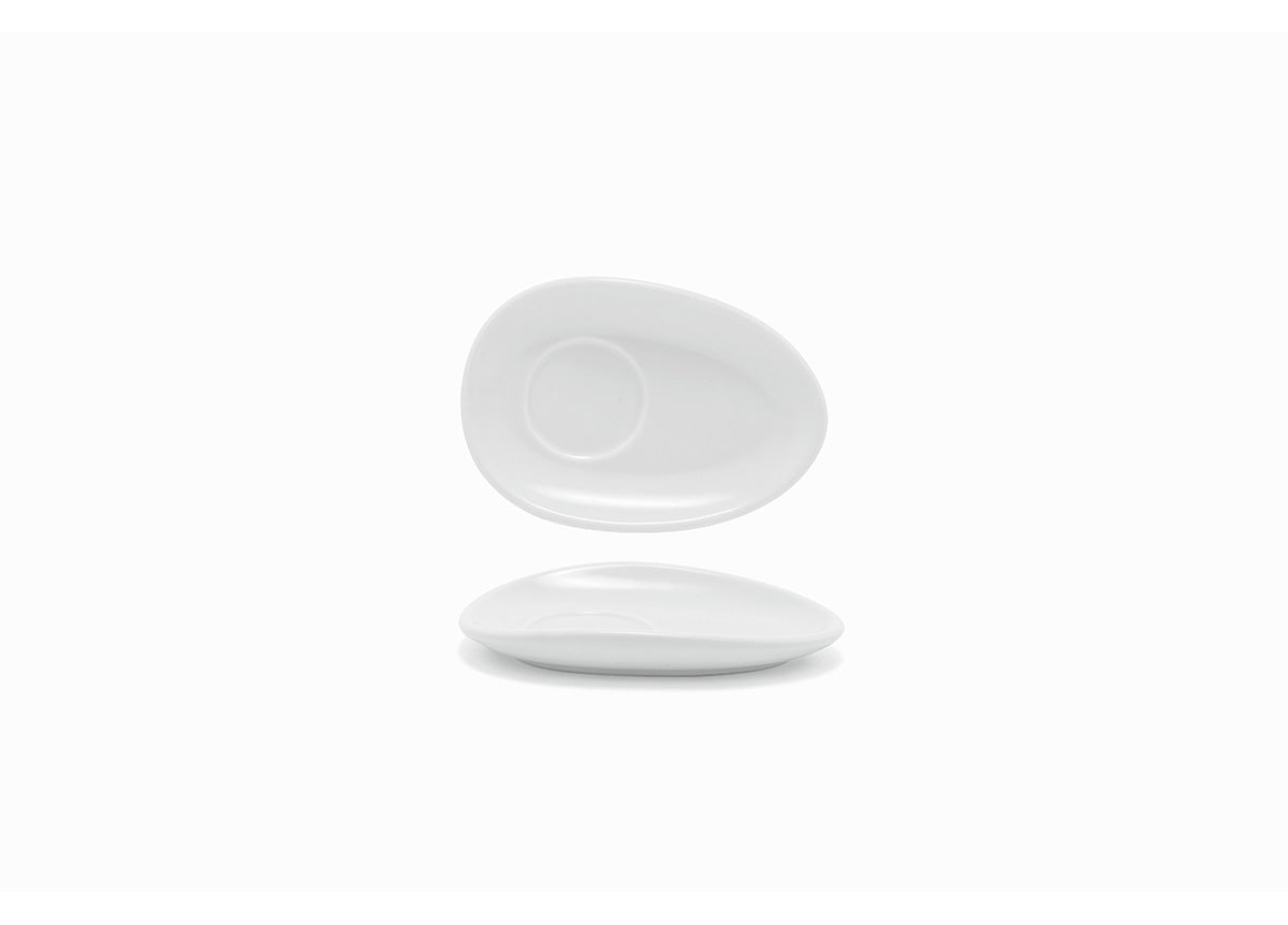 5" Oval Tides® Saucer - White - Pack of 12
