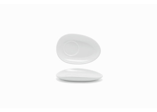 5" Oval Tides® Saucer - White - Pack of 12