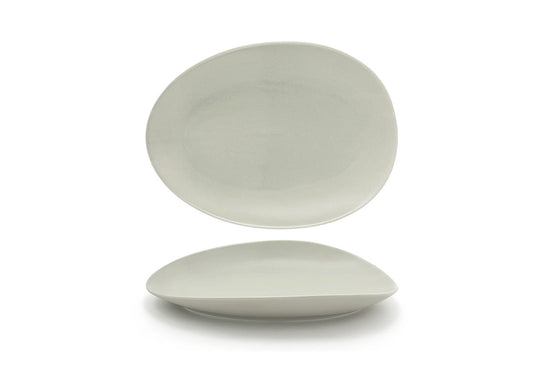 12" Oval Tides® Plate - Pumice - Pack of 2