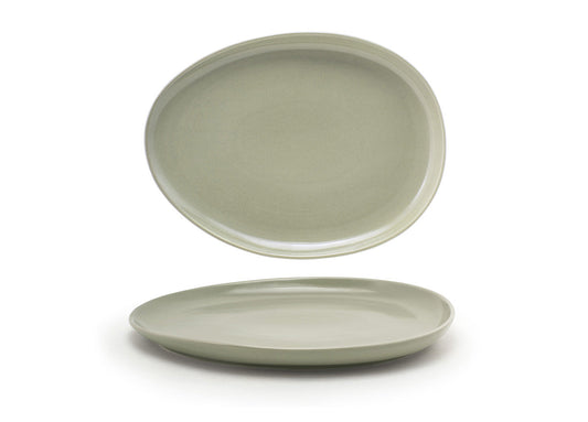 13" Oval Tides® Low Platter - Pumice - Pack of 2