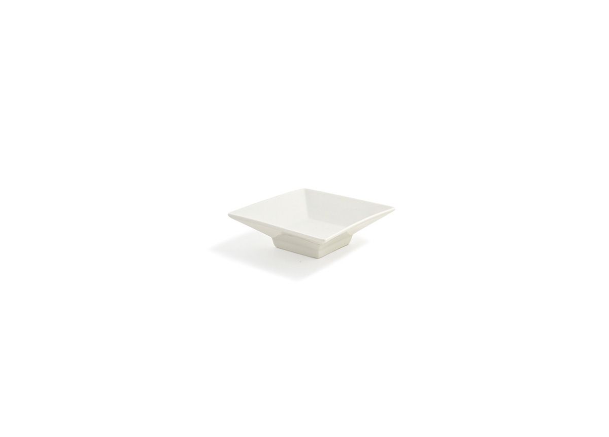 3" Square Kyoto™ Dish - 1 oz - Cream - Pack of 12