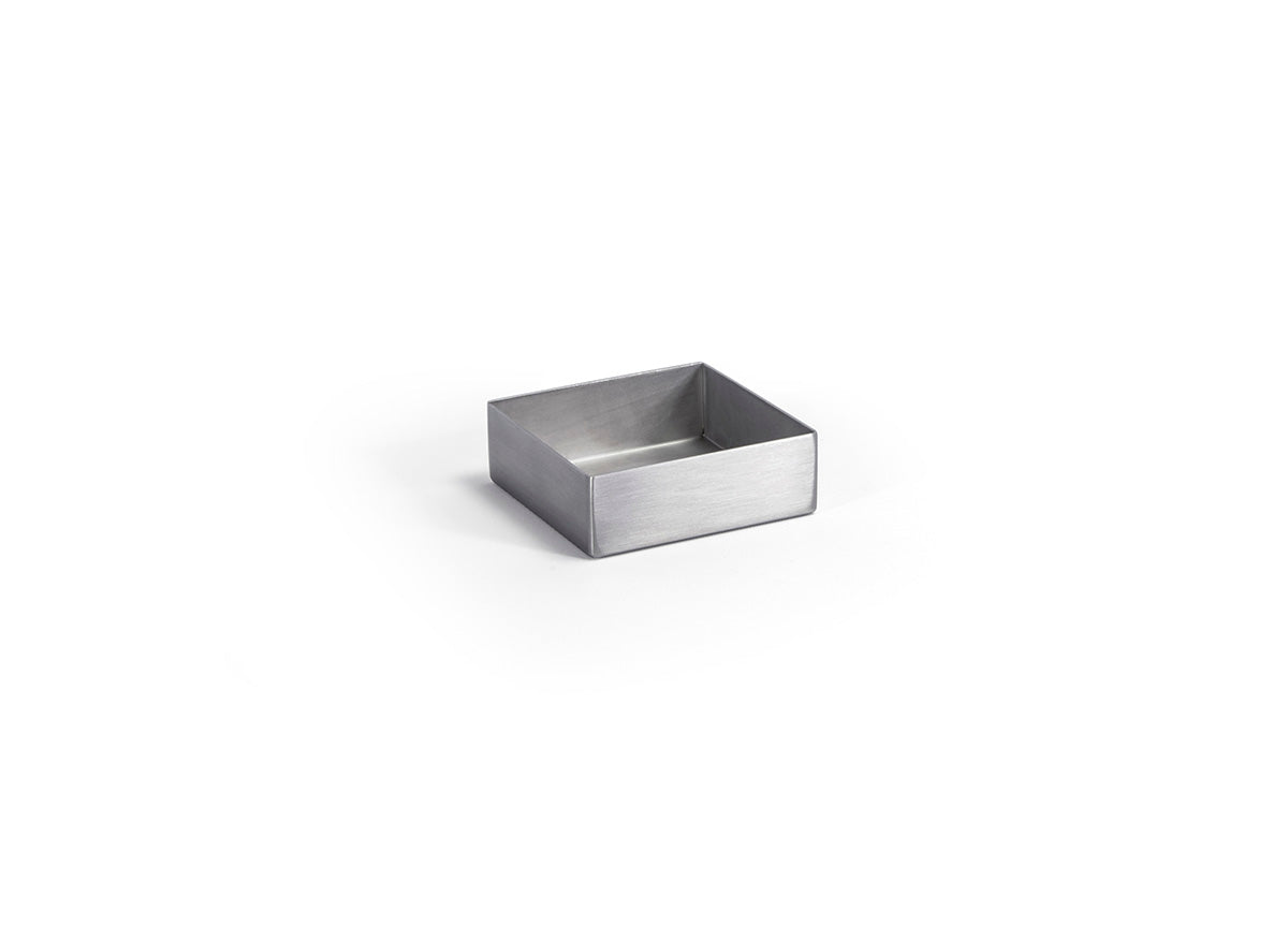 2.5oz Square Brushed Stainless Canvas® Ramekin - Silver - Pack of 24