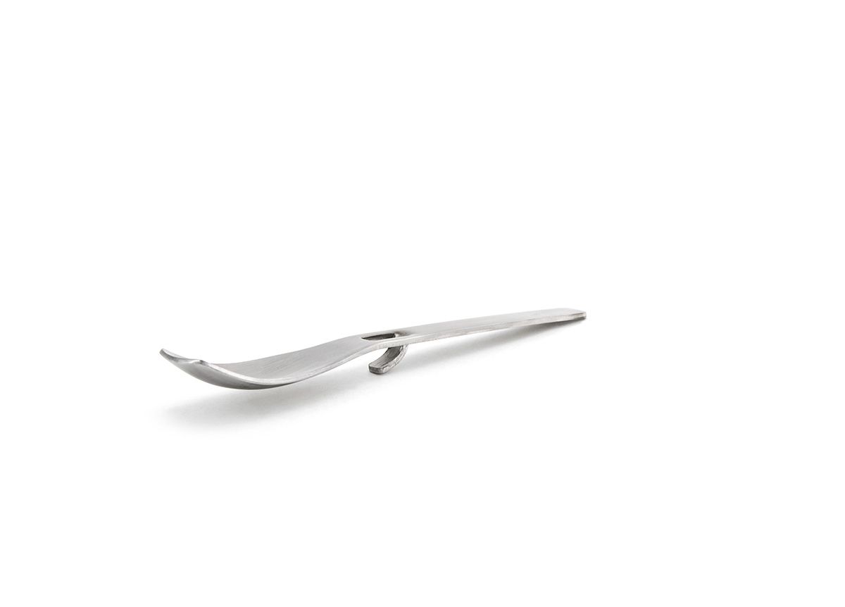 5.25" Brushed Stainless Hanging Spoon - Silver - Pack of 12