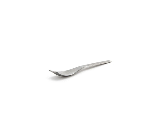 4.25" Brushed Stainless Mini Scoop Spoon - Silver - Pack of 12