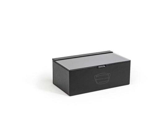 9.5" x 5.25" Clear Top London Box - Black - Pack of 2