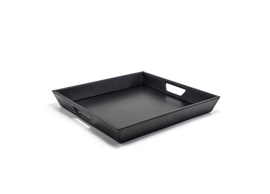 15.75" Square London Flare Tray - Black - Pack of 2