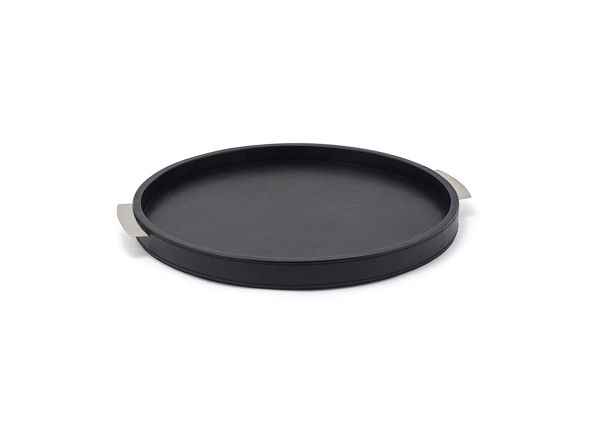 15" Round London Tray - Black - Pack of 2