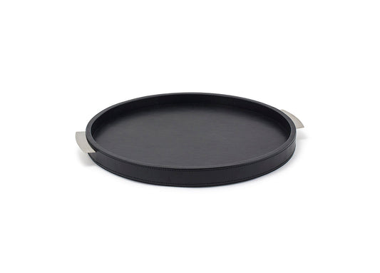 15" Round London Tray - Black - Pack of 2